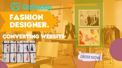 I will make and redesign a godaddy fashion website usin godaddy bdr