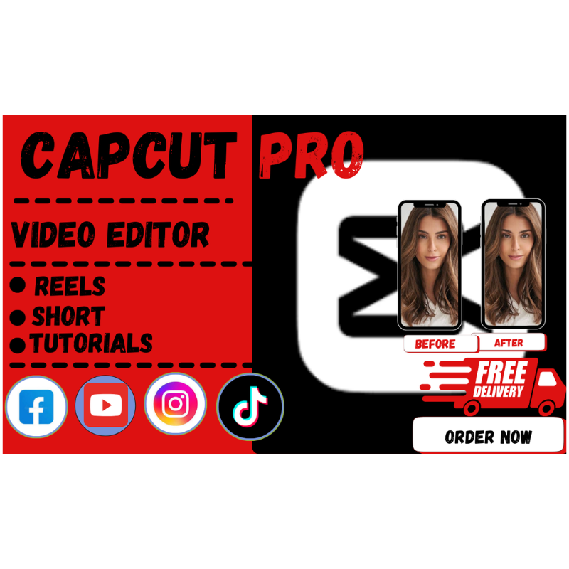 I will do amazing capcut pro video editing , instagram reels,tiktok ads, youtube shorts