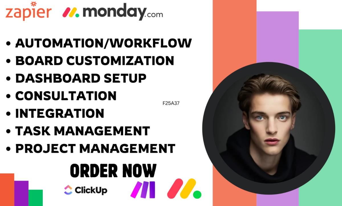 I will do anything on monday crm make com clickup asana trello kommo dubsado crm expert