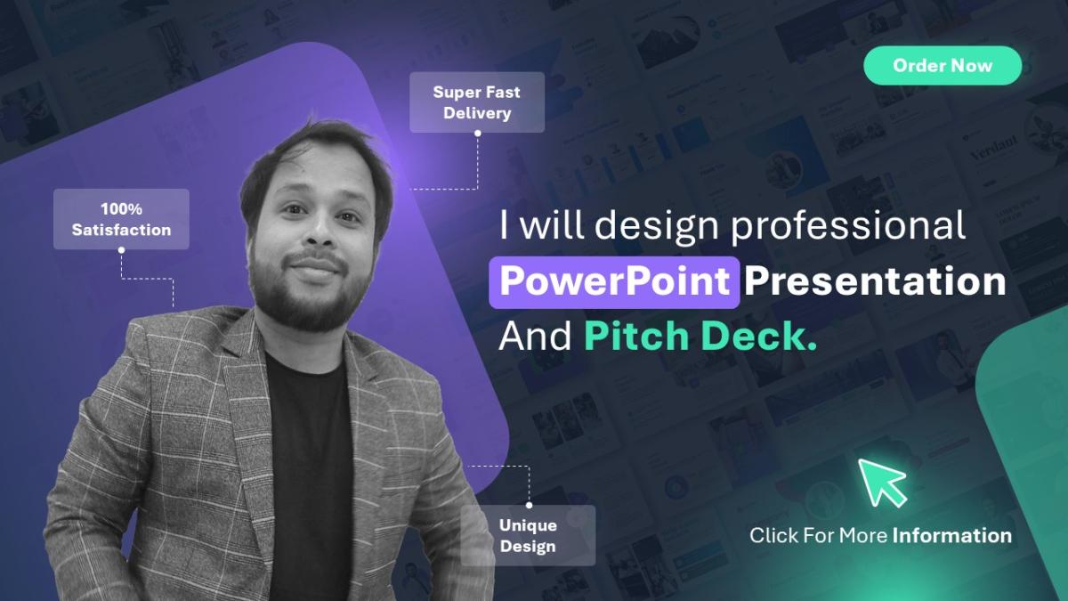 I will do impactful powerpoint presentations and investor pitch decks for your business