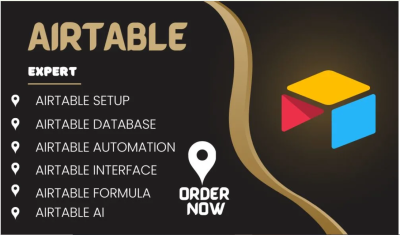 I will airtable, airtable database, airtable automation, airtable interface airtable ai