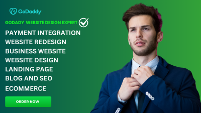 I will do godaddy design, redesign and develop godaddy website design