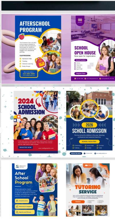 I will design eye catching back to school graduation and church flyers