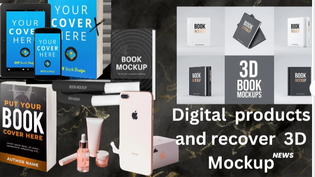 I will design 3d mockup ecover bundle and digital product, online course