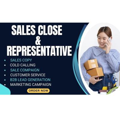 I will be your professional sales representative to boost your sales