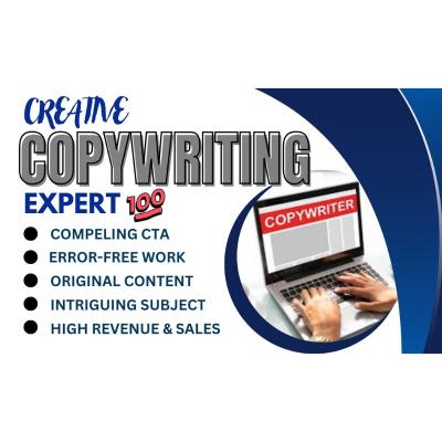 I will be your content writer for website copywriting and sales copy