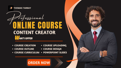 I will create online courses for business, real estate, finance, health and fitness