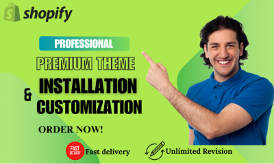 I will install and customize premium shopify themes os 2 0