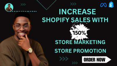 I will do complete shopify marketing store promotion to boost shopify sales store SEO