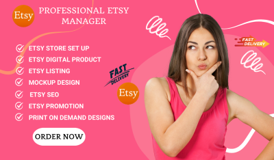 I will set up your etsy shop,add listings, SEO or do a complete overhaul