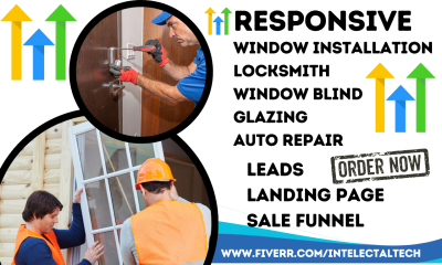 design gohighlevel window installation tint landing page ghl locksmith website