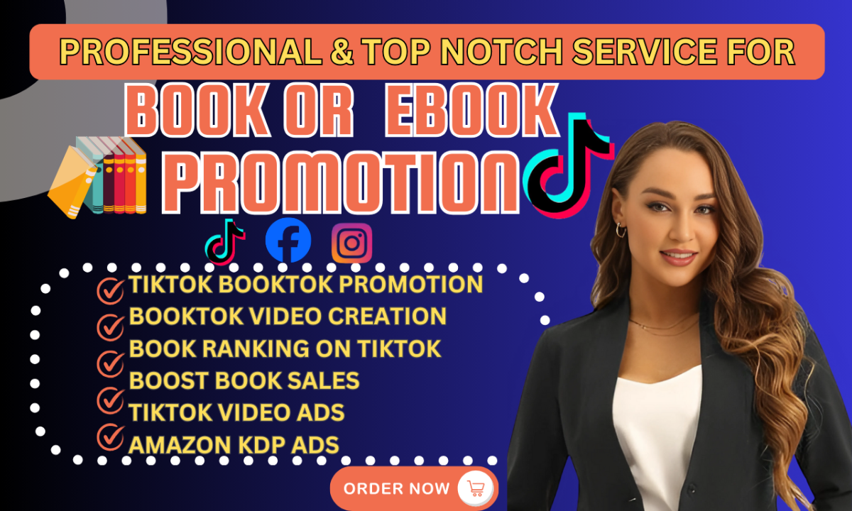 I will do viral booktok tiktok booktok authors book advertising book promotion