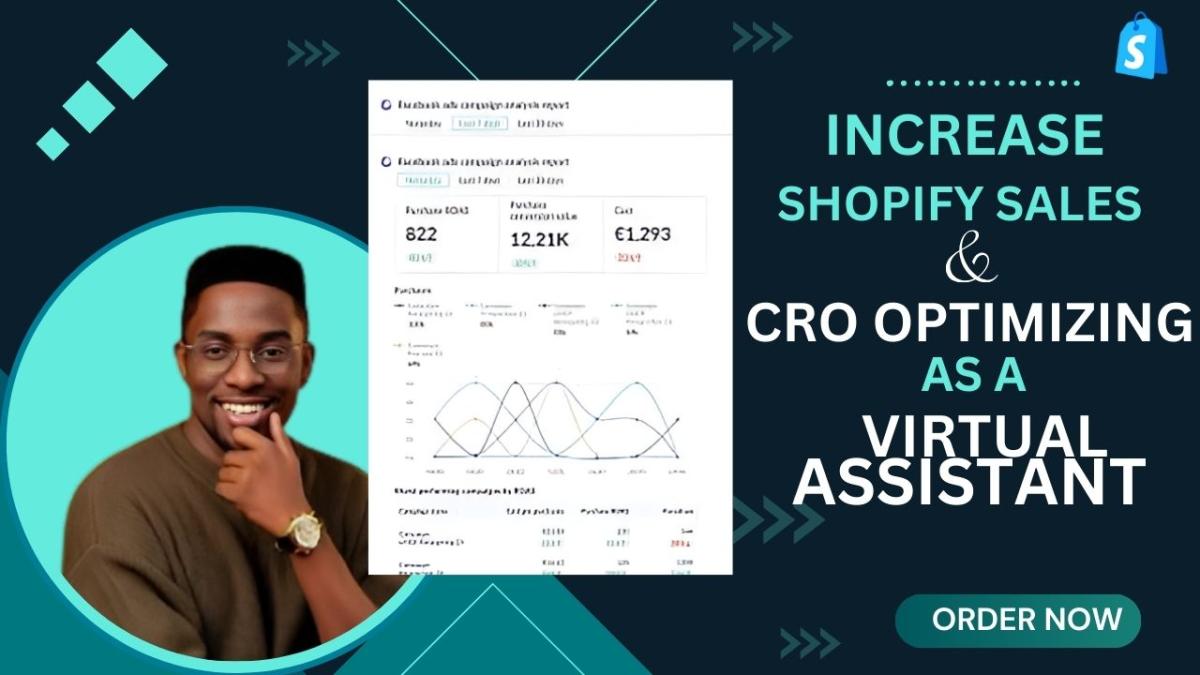 I Will Be Your Shopify Virtual Assistant and Ads Manager to Boost CRO Store Sales