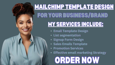 I Will Design a Custom Mailchimp Template and Sales Emails