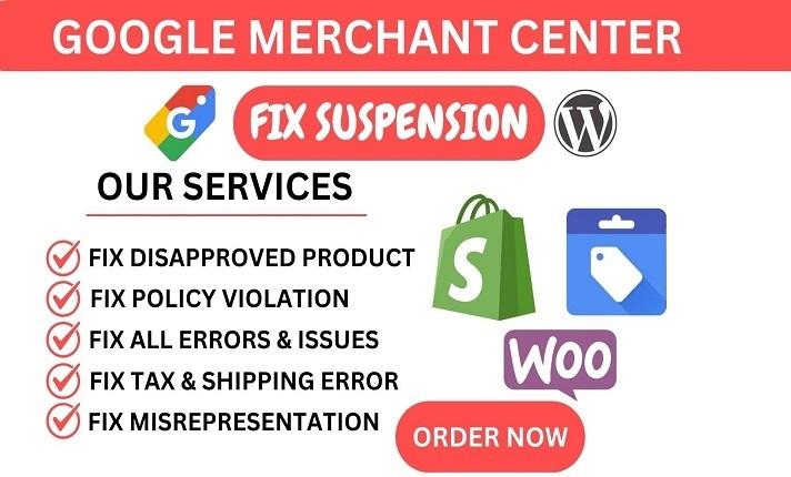 I Will Fix Google Merchant Center Suspension Due to Misrepresentation of Shopping Ads GTIN Code