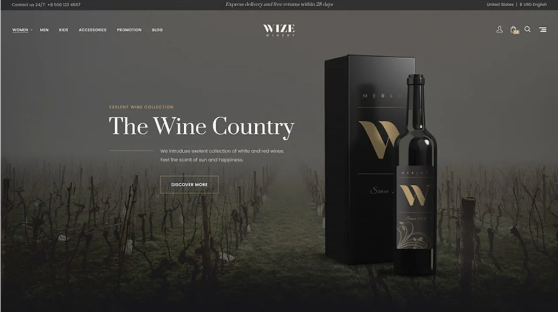 I Will Build a Dynamic Wine Ecommerce Website, Liquor, Beverage, & Restaurant Shopify Store