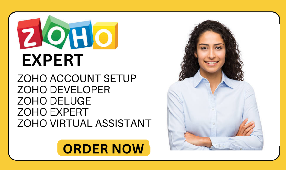 I Will Be Your Zoho Expert Setup Virtual Assistant and Zoho Developer