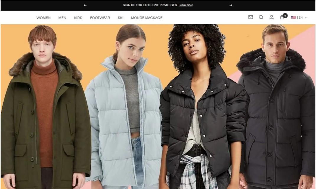 I Will Build a Winter Coat Shopify Store: Jacket & Hoodie Website