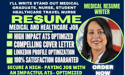 I Will Write a Standout Medical Resume for Graduate Nurses and Student Healthcare Travel Nurses