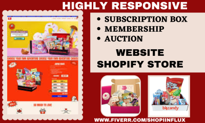 Design Subscription Box Website Auction Store Membership Website Auction Store