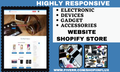 Design Your Electronics Website: Gadget Store & Accessories on Shopify