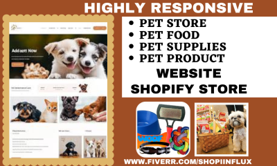 Professional Design for Your Pet Website, Store & Shopify Shop