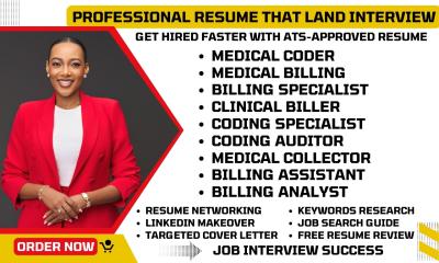 I Will Write a Healthcare Resume for Medical Billing Specialists, Medical Coders, and Clinical Billers