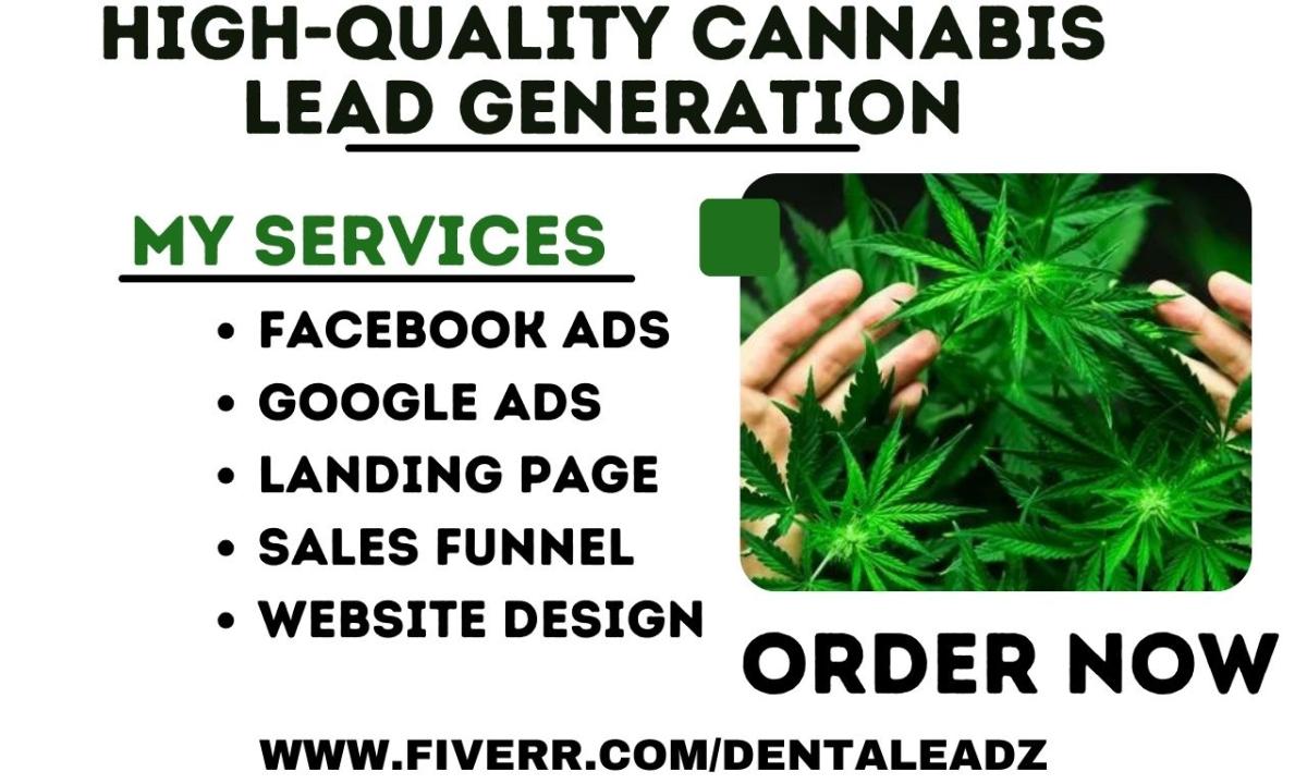 I Will Generate Cannabis CBD Marijuana Weed Vape Shisha Hemp Ganja Pot Kush Smoke Leads