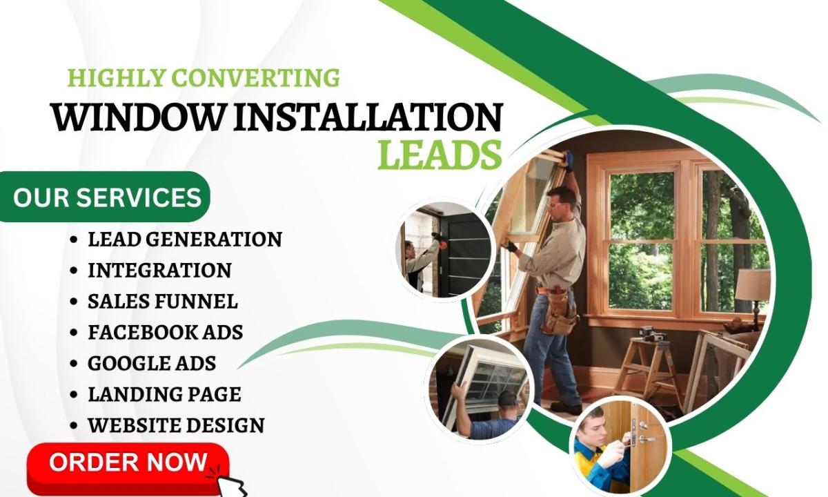 I Will Generate Window and Door Installation Leads with Eye-Catching Landing Page Ads