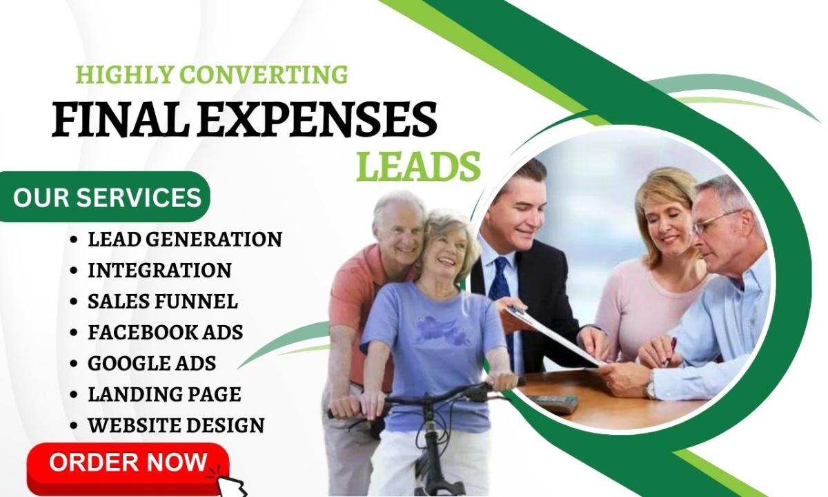 I Will Generate Final Expenses Leads, Burial Annuity Leads & Life Insurance Landing Page