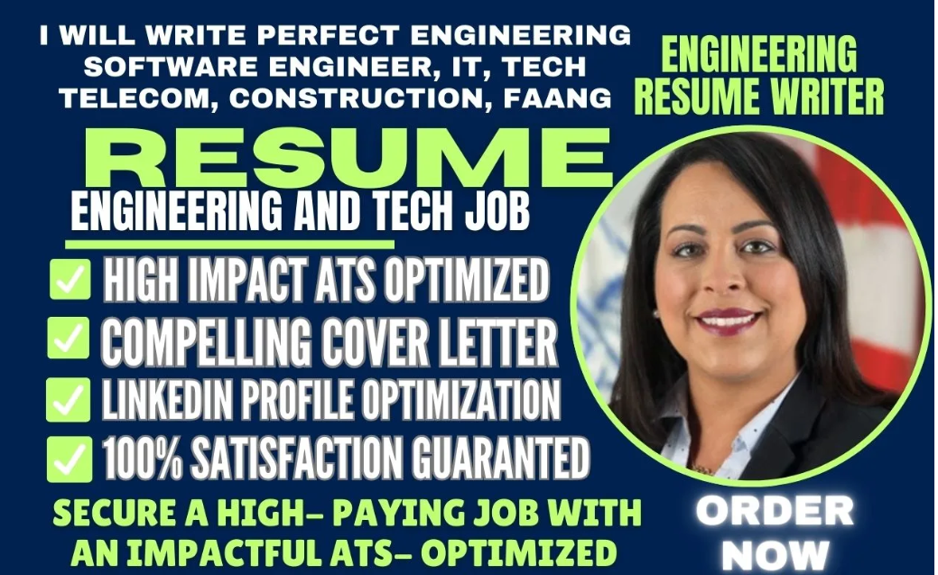 I Will Write Engineering, Software Engineer, IT, Tech Resume Writing and Cover Letter