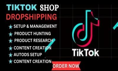 I Will Set Up TikTok Dropshipping, TikTok Ads, TikTok Product Listing, and TikTok Marketing