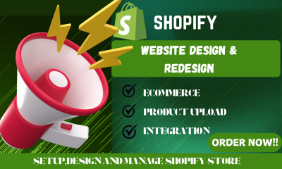 I Will Design or Redesign Your Shopify Store, Dropshipping Store, or Shopify Website