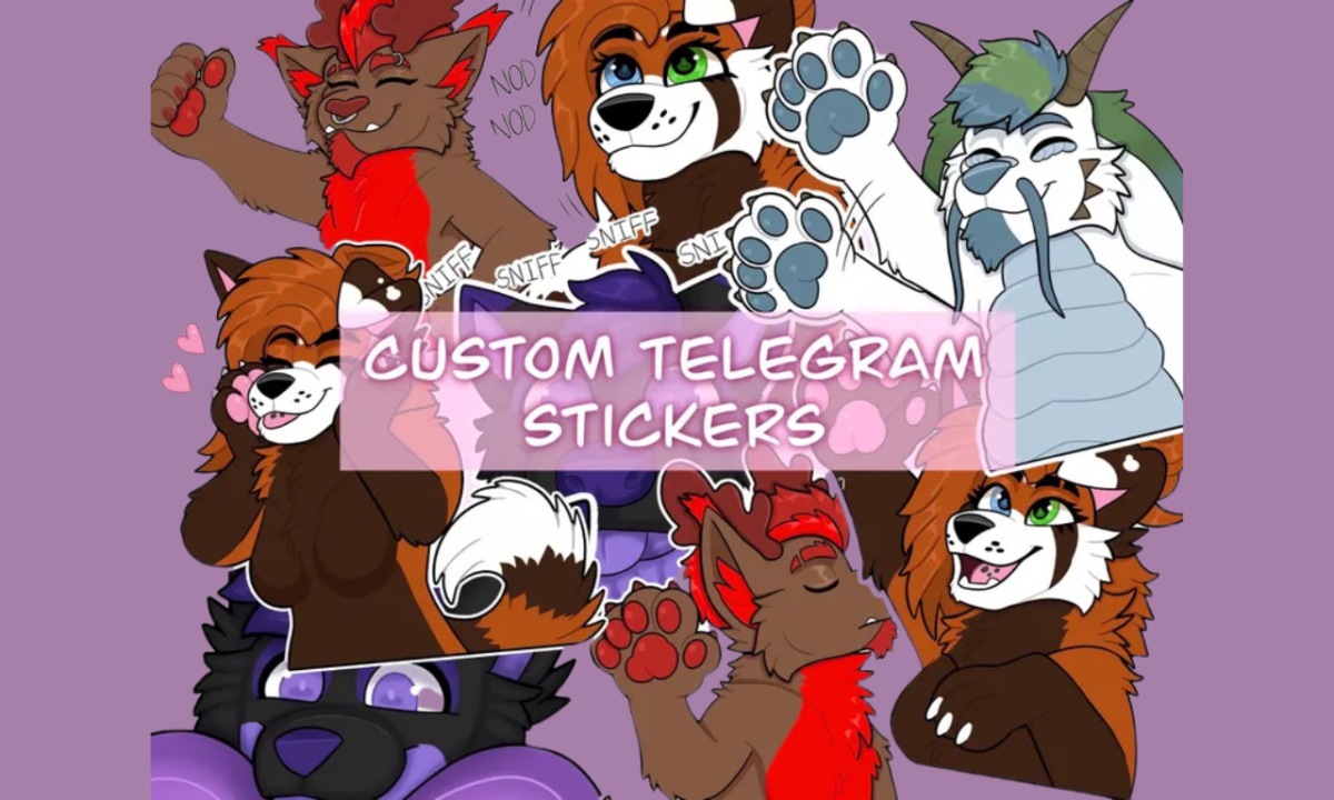 I Will Design Animated Telegram Stickers and Furry Stickers for Your Crypto Project