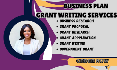 I Will Conduct Grant Research and Write 501(c)(3) Grant Proposals and Business Plans