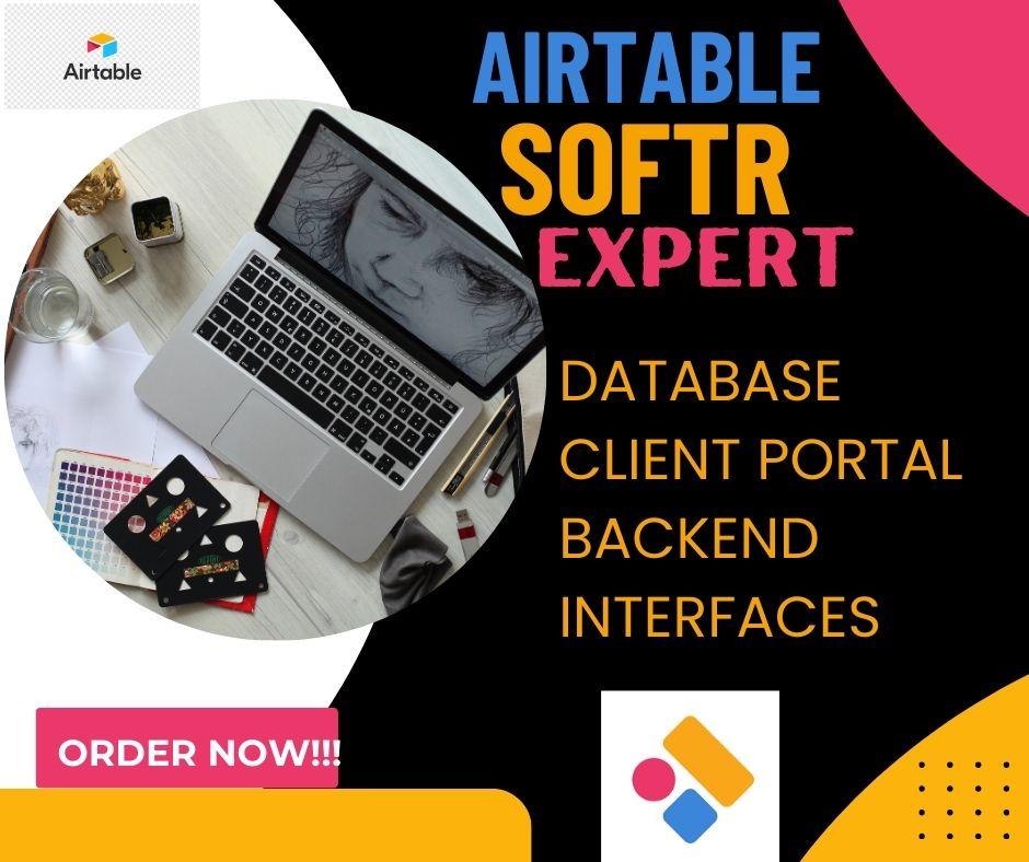 Design a Softr Client Portal Website with Airtable Database and Zapier Automation Integration