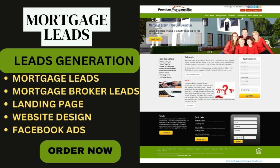 I Will Generate Quality Mortgage Broker Leads via Ads on Your Mortgage Website