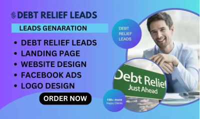 I Will Generate High Converting Debt Relief Leads & Debt Settlement Via Facebook Ads