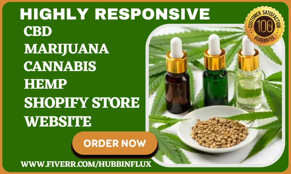 Professional CBD Website Design for Cannabis and Marijuana Shopify Stores