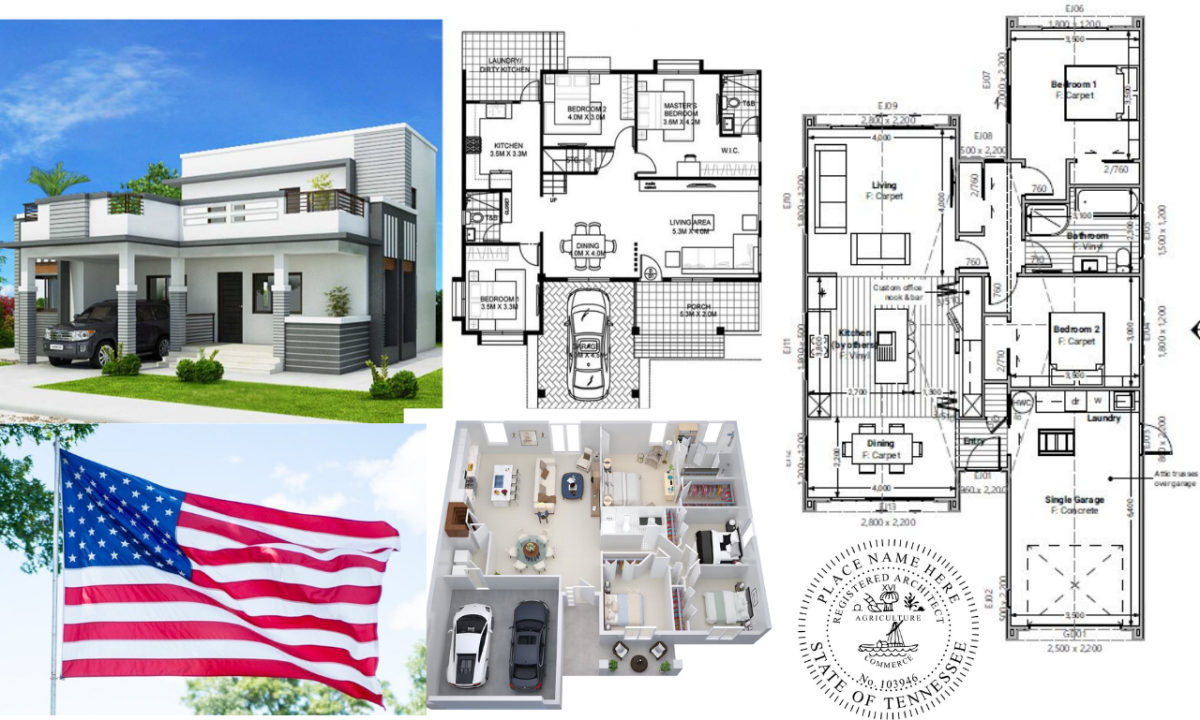 I Will Draw and Stamp Architecture and Construction Permit Drawing Floor Plan Blueprint