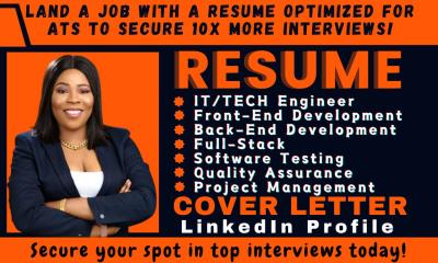 Professional Resume Writing for Engineers: Frontend, Backend, Full Stack, QA, SDET