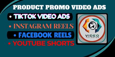 I WILL CREATE VIRAL SHORT TIKTOK PRODUCT PROMO VIDEO ADS FOR FACEBOOK INSTAGRAM REELS