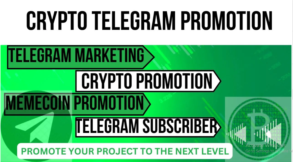 I Will Do Crypto Telegram Promotion, Telegram Marketing, Memecoin Promotion, Marketing