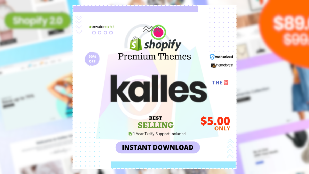 Get the Kalles Shopify Theme Just Free!