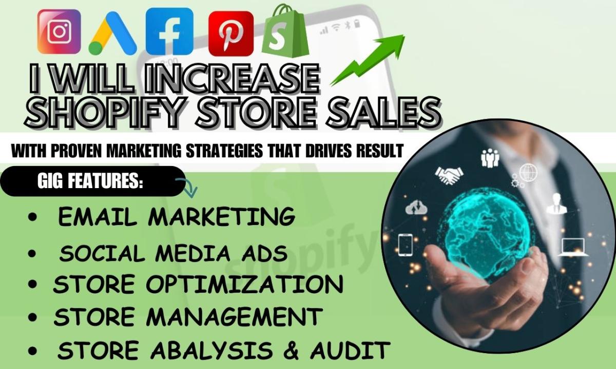 I Will Increase Shopify Sales and Boost Your Shopify Store Marketing