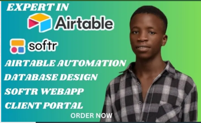 I Will Set Up Airtable, Airtable Database, Automation, Softr WebApp, and Client Portal