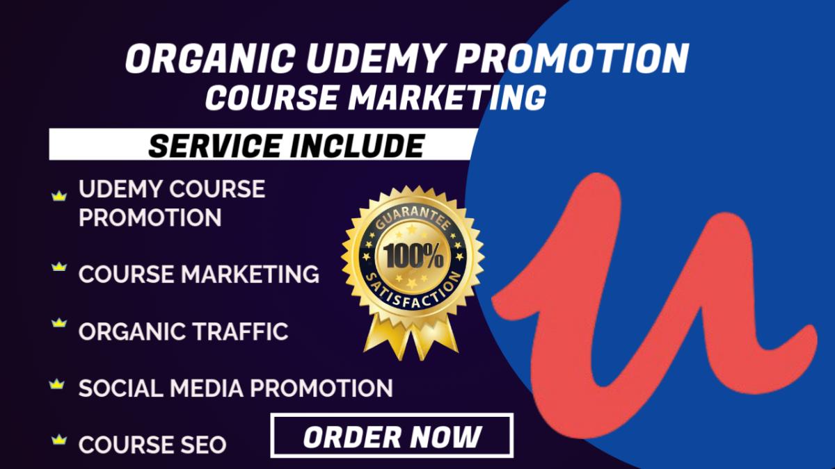 I Will Provide Real and Organic Udemy Course Promotion to an Audience of 900K