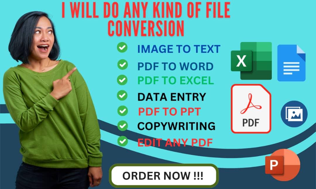 I Will Deliver Exceptional Data Entry, Excel, Word, Data Editing, and File Conversion Services for Real Estate