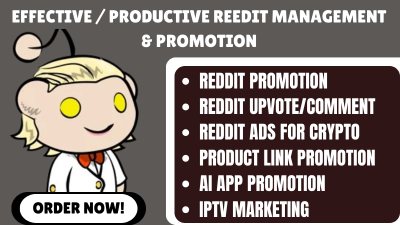 I Will Do Reddit Management for Your Crypto Memecoin Token Ecommerce Business Website