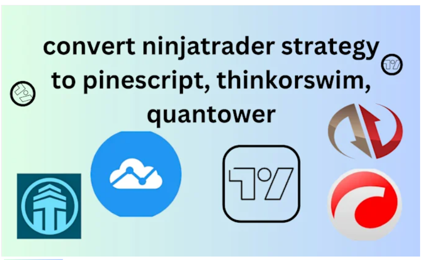 Convert NinjaTrader Strategy to PineScript, ThinkOrSwim, Quantower